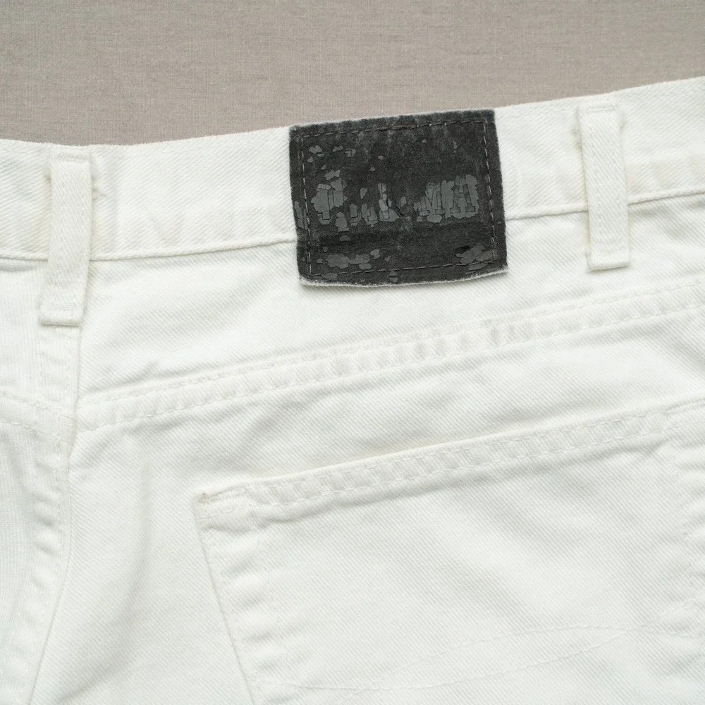 Vintage 80s 90s Baggy Genuine Sonoma Jean Co Women's Shorts White Denim 36x9